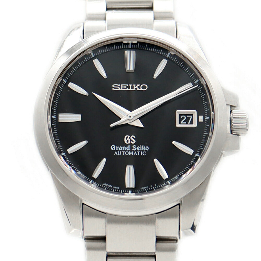 内部点検済 SEIKO セイコー グランドセイコー GS メカニカル 9S65-00C0 デイト 裏スケ 黒 ブラック SS ステンレス メンズ 自動巻き【6ヶ月保証】【腕時計】【中古】