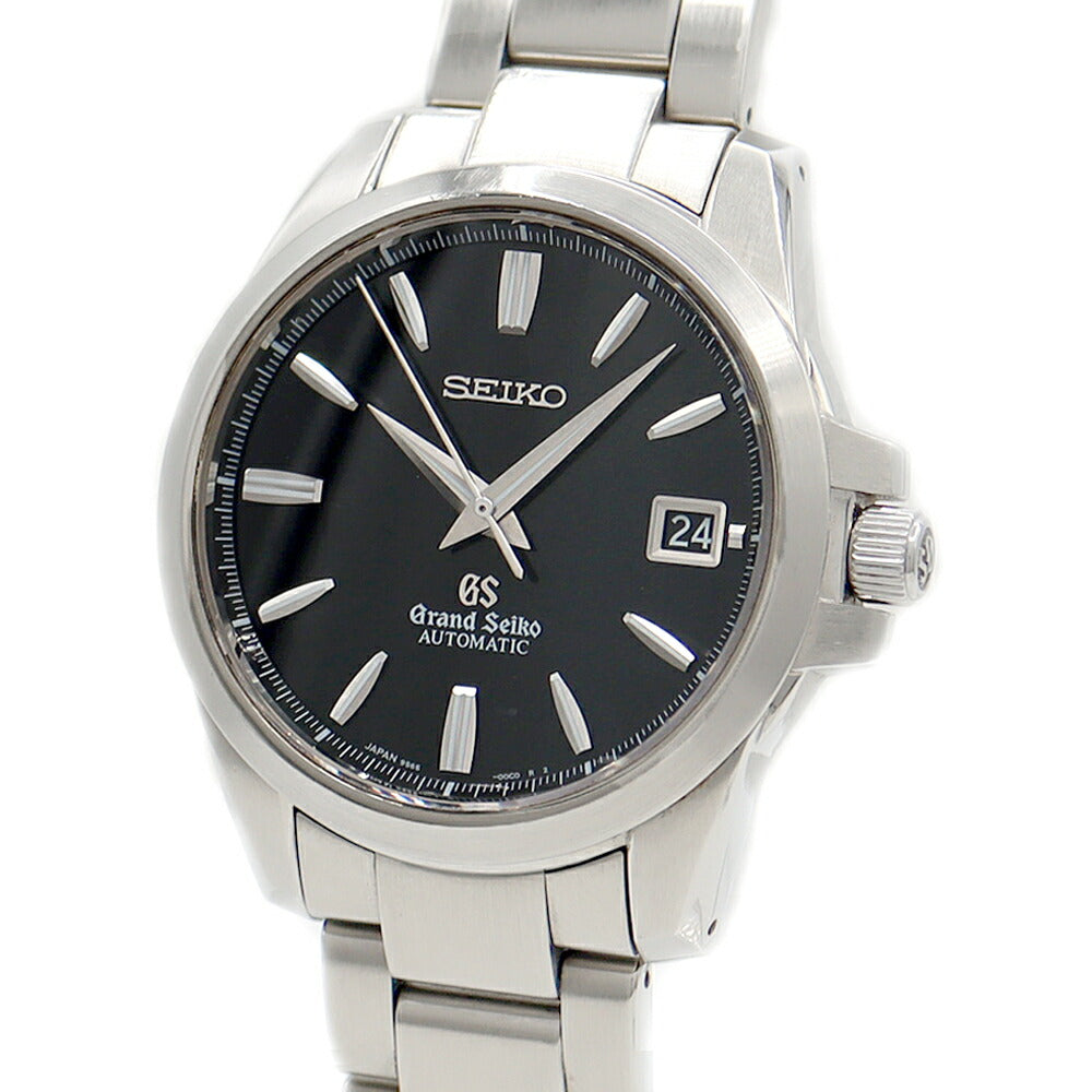 内部点検済 SEIKO セイコー グランドセイコー GS メカニカル 9S65-00C0 デイト 裏スケ 黒 ブラック SS ステンレス メンズ 自動巻き【6ヶ月保証】【腕時計】【中古】
