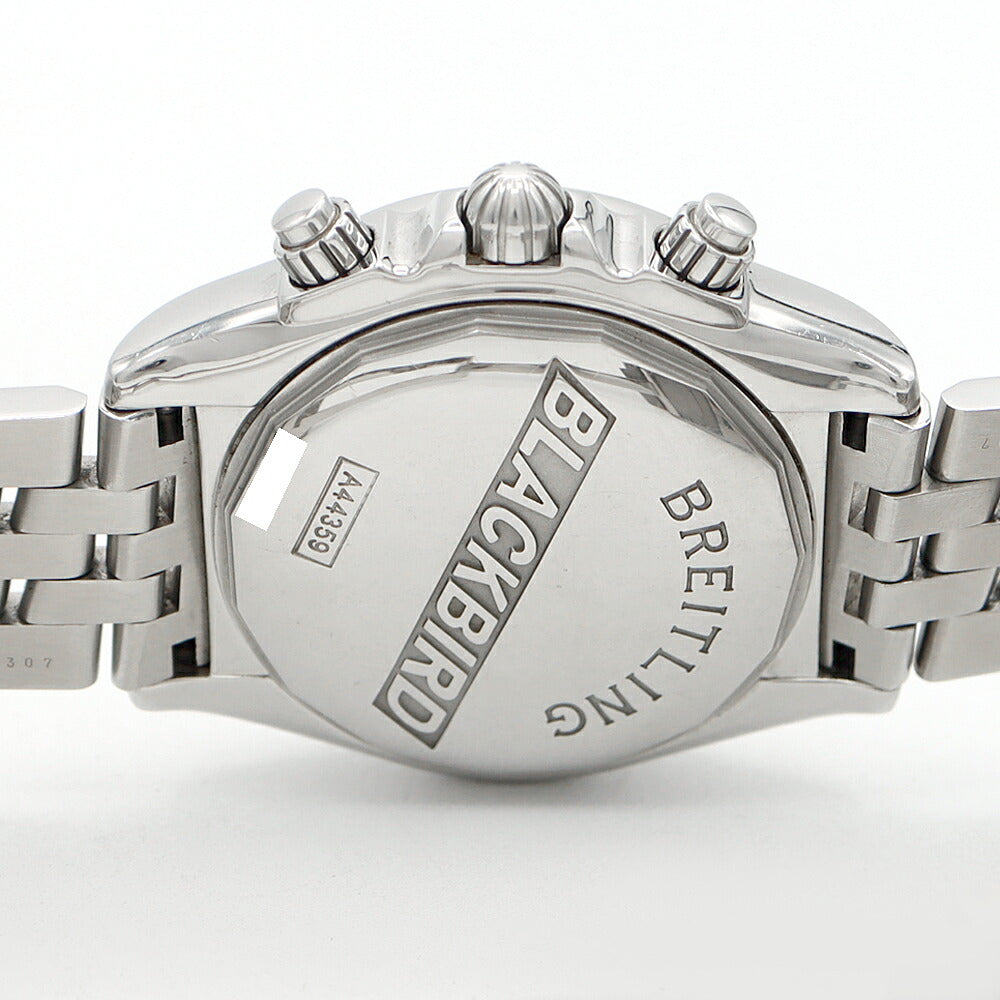 BREITLING ブライトリング クロノマット ブラックバード A44359 ビッグデイト クロノグラフ 300m防水 黒 ブラック SS ステンレス メンズ 自動巻き【6ヶ月保証】【腕時計】【中古】