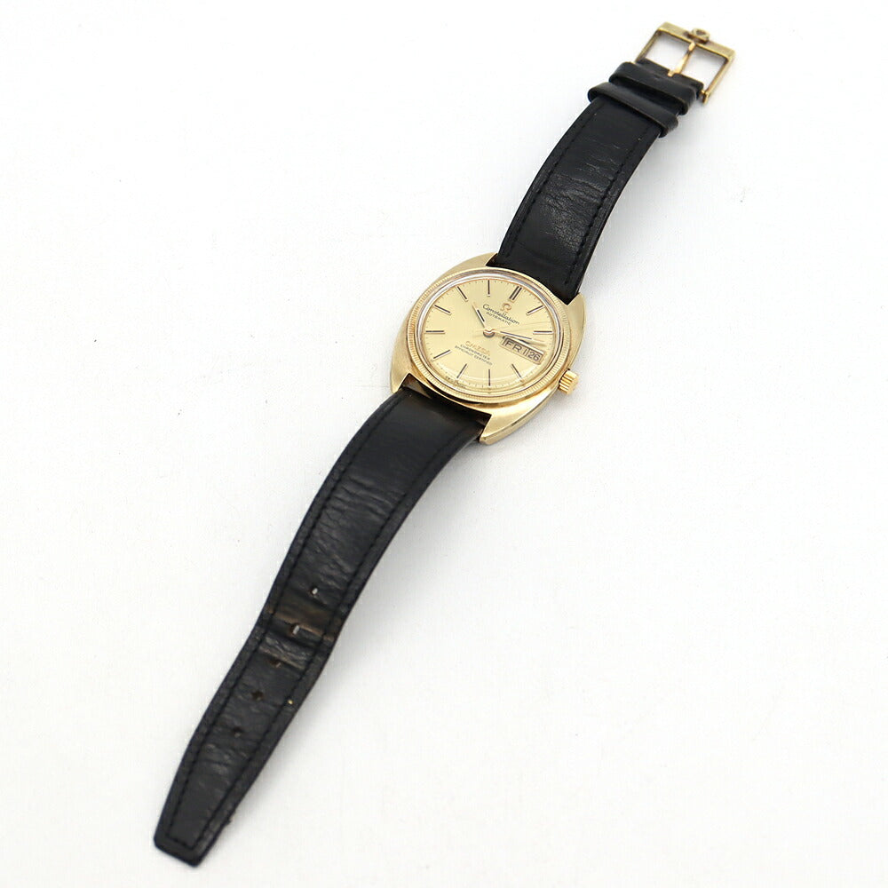 OMEGA Constellation CD 168.029 Cal.751 24 stones Day Date Gold YG Bezel Yellow Gold SS Stainless Steel Genuine Belt Genuine Buckle Men's Automatic Winding Antique Vintage [Watch] [Used]