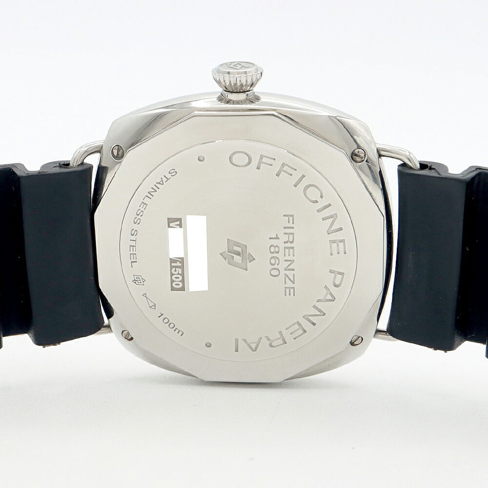 PANERAI Radiomir Black Seal Logo 3DAYS Acciaio PAM00754 V No. 100m Water Resistant Small Second Black SS Stainless Steel Genuine Belt Genuine Buckle Men's Manual Winding [6 Month Warranty] [Watch] [Used]