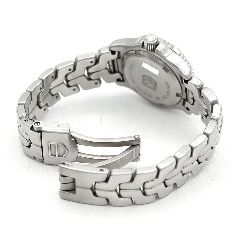 電池交換済 TAG Heuer タグホイヤー リンク プロフェッショナル WT1413 BA0560 デイト 200m防水 青 ブルー SS ステンレス レディース クォーツ【6ヶ月保証】【腕時計】【中古】