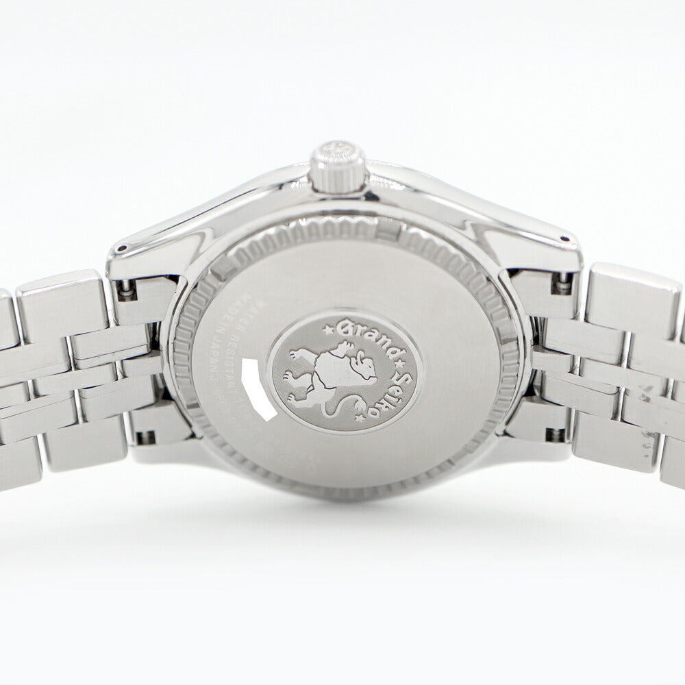 Battery replaced SEIKO GS Grand Seiko 9F83-0AB0 100m waterproof Day Date Silver SS Stainless Steel Men's Quartz [6 months warranty] [Watch] [Used]