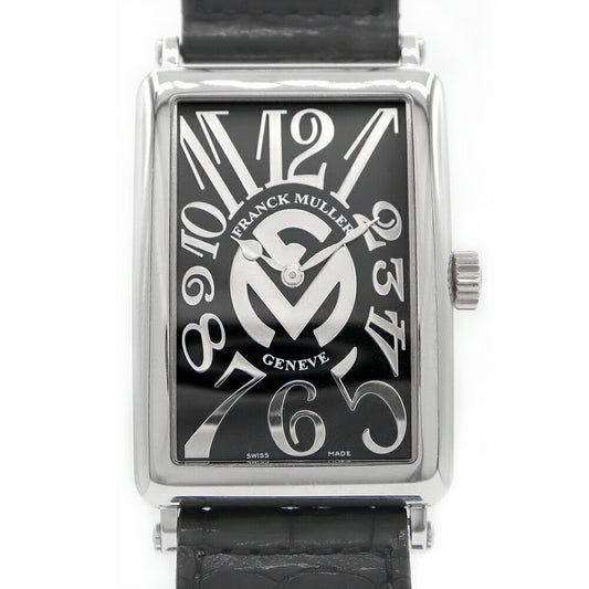Battery replaced FRANCK MULLER Long Island 1002QZ REL FM Black SS Stainless Steel Genuine Belt Genuine Buckle Men's Quartz [6 Month Warranty] [Used] [Watch]