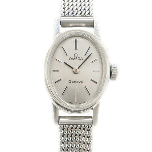 OMEGA オメガ ジュネーブ 511.363 Cal.485 17石 シルバー SS ステンレス レディース 手巻き アンティーク ヴィンテージ【腕時計】【中古】