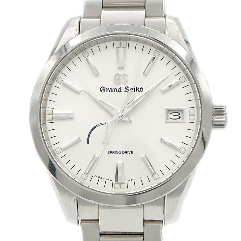 SEIKO セイコー GS グランドセイコー スプリングドライブ 9R65-0BM0  SBGA299 100m防水 パワーリザーブ デイト シルバー SS ステンレス メンズ 自動巻き【6ヶ月保証】【腕時計】【中古】