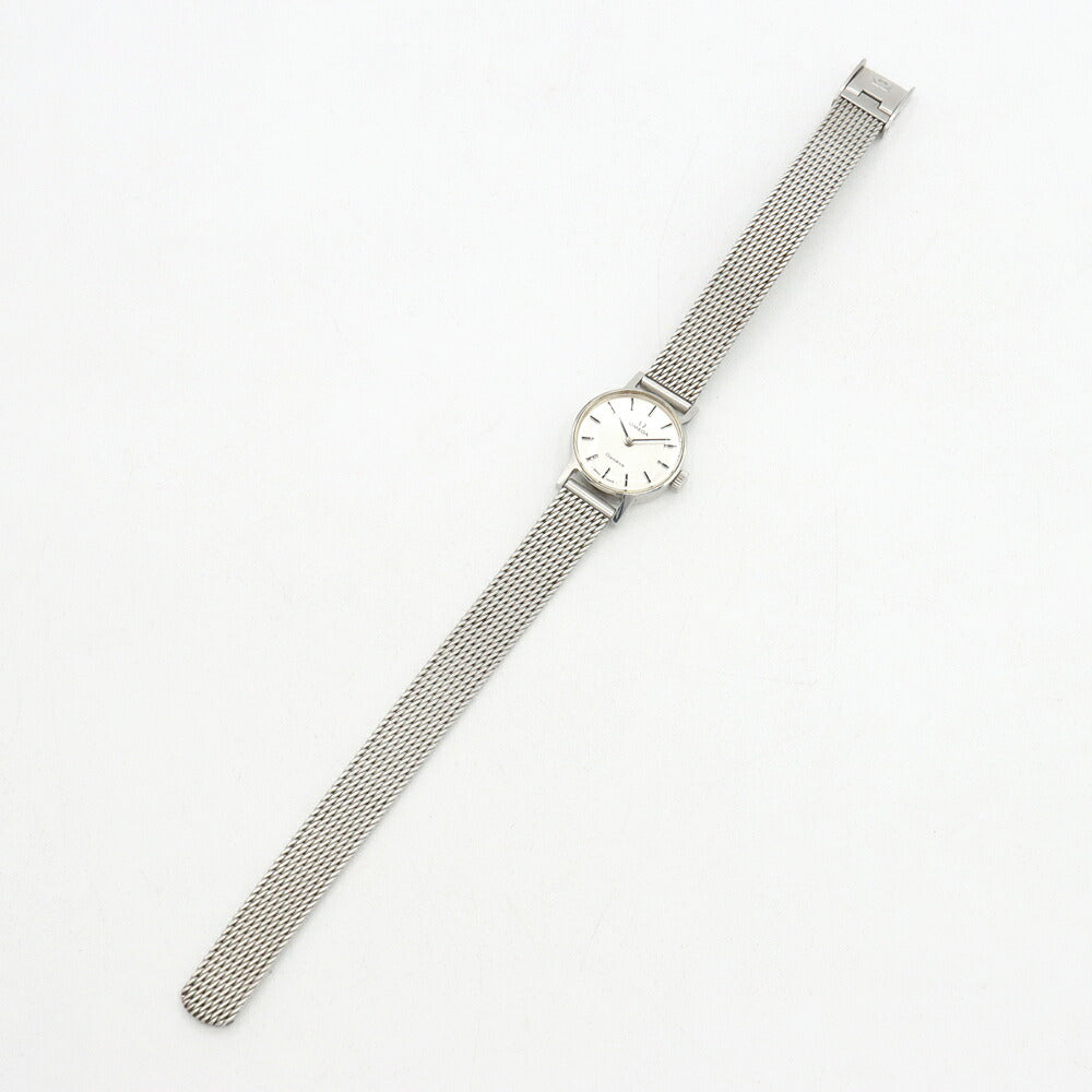 OMEGA オメガ Geneve ジュネーブ 511.346 cal.485 17石 シルバー SS ステンレス レディース 手巻き アンティーク ヴィンテージ【腕時計】【中古】
