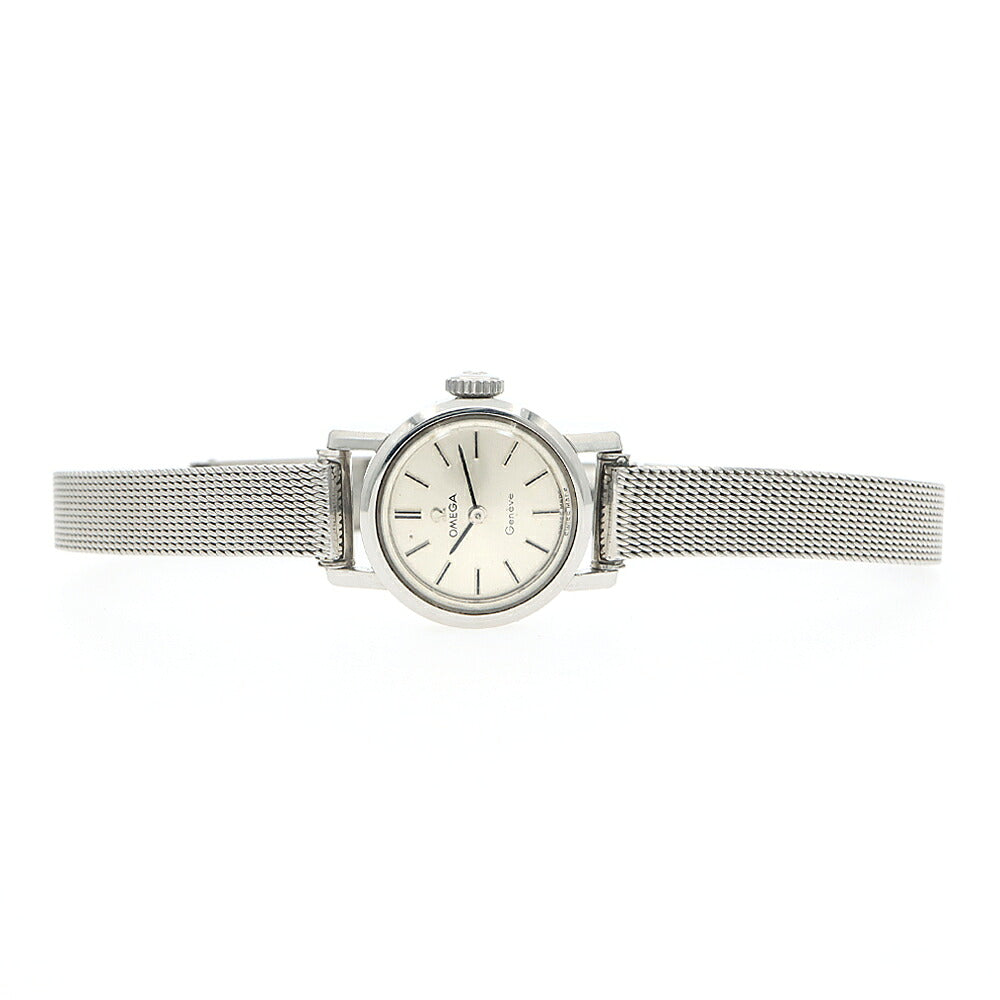 OMEGA オメガ Geneve ジュネーブ 515.003 Cal.483 17石 シルバー SS ステンレス レディース 手巻き アンティーク ヴィンテージ【腕時計】【中古】