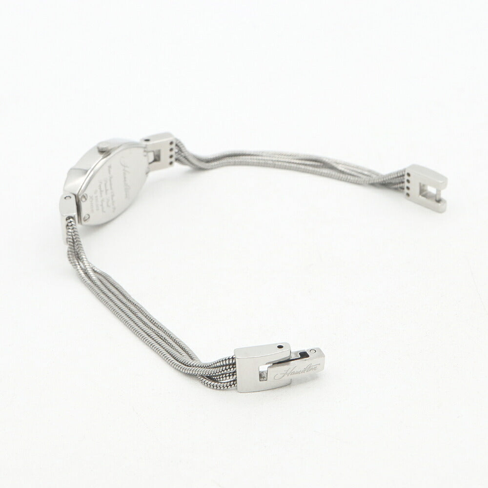 電池交換済 HAMILTON ハミルトン アメリカン クラシック レディハミルトン H311510 ダイヤモンド ダイヤベゼル シルバー レディース クォーツ【6ヶ月保証】【腕時計】【中古】