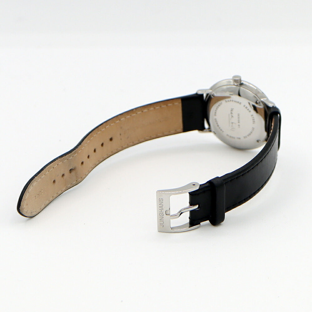 JUNGHANS Max Bill Kleine Automatic 27/4105.02 Date 50m Water Resistant White SS Stainless Steel Genuine Belt Genuine Buckle Men's Automatic Winding [6 Month Warranty] [Watch] [Used]