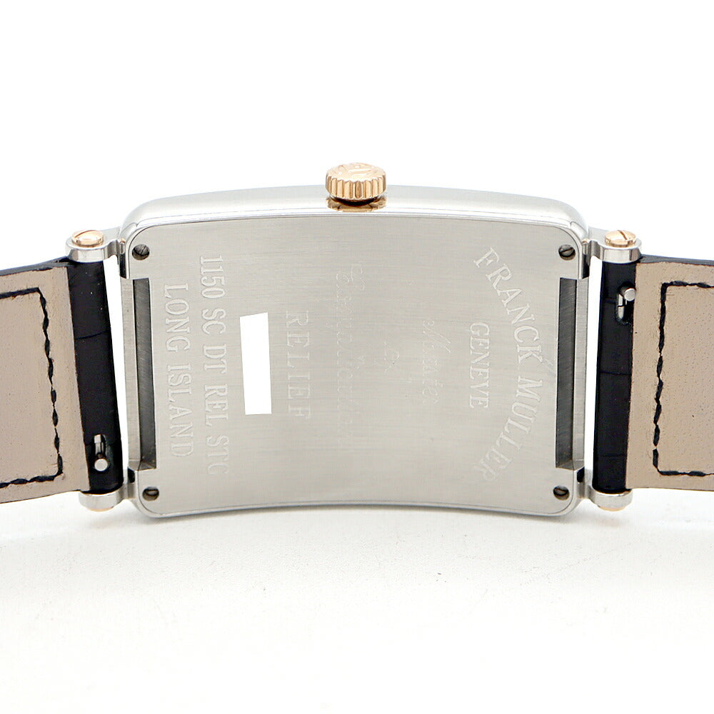 FRANCK MULLER Long Island Relief 1150SCDT REL STG Date Brown K18PG Pink Gold SS Stainless Steel Combination Genuine Belt Genuine Buckle Men's Automatic Winding [6 Month Warranty] [Used] [Watch]