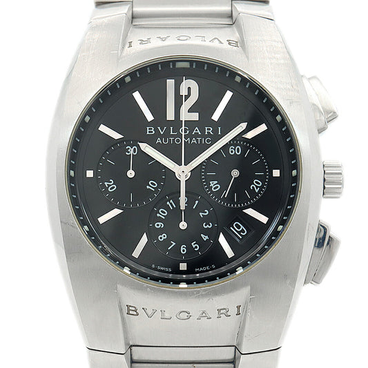 BVLGARI BVLGARI Ergon Chronograph EG40SCH Date Small Second Black SS Stainless Steel Men's Automatic Winding [6 Month Warranty] [Watch] [Used]