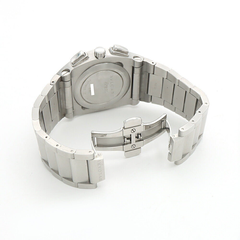 BVLGARI ブルガリ エルゴン クロノグラフ EG40SCH デイト スモールセコンド 黒 ブラック SS ステンレス メンズ 自動巻き【6ヶ月保証】【腕時計】【中古】