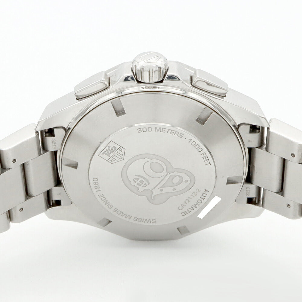 Internally inspected TAG Heuer Aquaracer Caliber 16 Chronograph CAY2112 Date Small Second 300m Water Resistant Blue SS Stainless Steel Men's Automatic Winding [6 Month Warranty] [Watch] [Used]