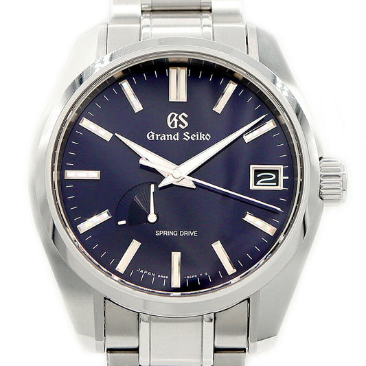 SEIKO GS Grand Seiko Heritage Collection Spring Drive 9R65-0CV0 100m Water Resistant Power Reserve Date Midnight Blue SS Stainless Steel Men's Automatic Winding [6 Month Warranty] [Watch] [Used]