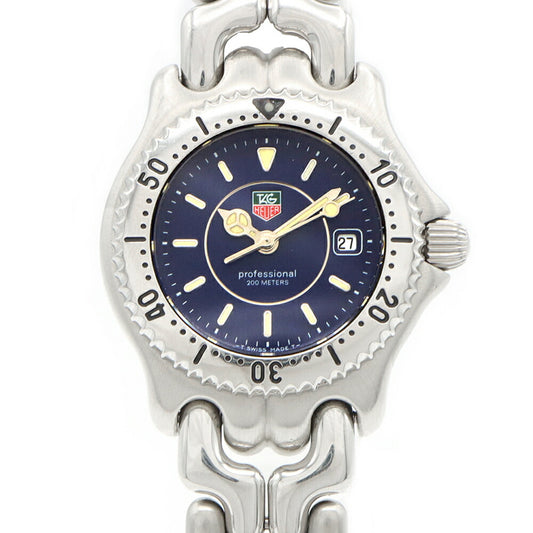 Battery replaced TAG Heuer S/EL Professional WG131A Date 200m waterproof navy SS stainless steel ladies quartz [6 months warranty] [watch] [used]
