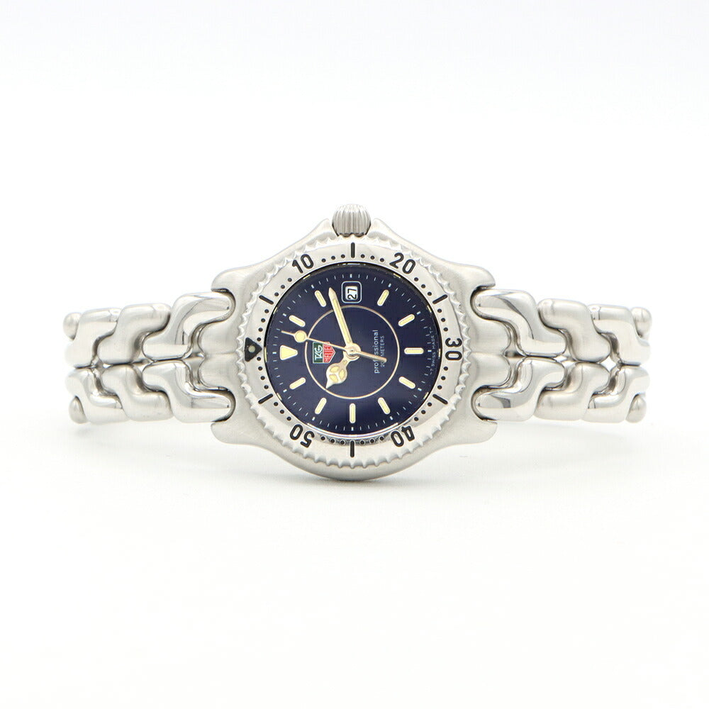 Battery replaced TAG Heuer S/EL Professional WG131A Date 200m waterproof navy SS stainless steel ladies quartz [6 months warranty] [watch] [used]