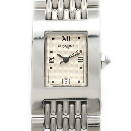 Battery replaced CHAUMET Still de Chaumet Date 30m waterproof ivory SS stainless steel men's quartz [6 month warranty] [Watch] [Used]