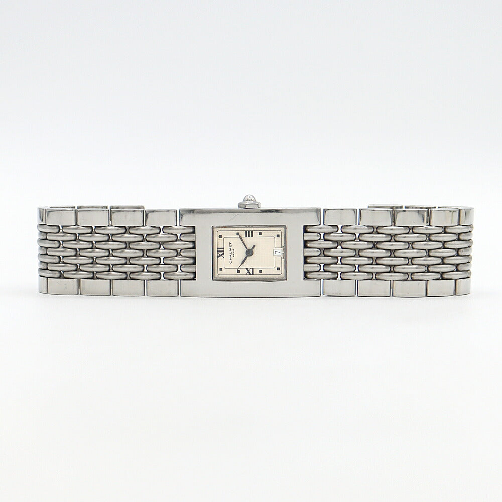 Battery replaced CHAUMET Still de Chaumet Date 30m waterproof ivory SS stainless steel men's quartz [6 month warranty] [Watch] [Used]