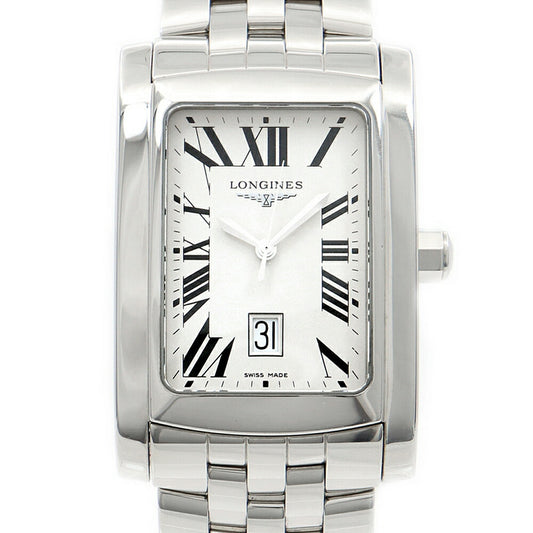 Battery replaced LONGINES Dolce Vita L5.686.4.71.6 Date Silver SS Stainless Steel Men's Quartz [6 Month Warranty] [Watch] [Used]