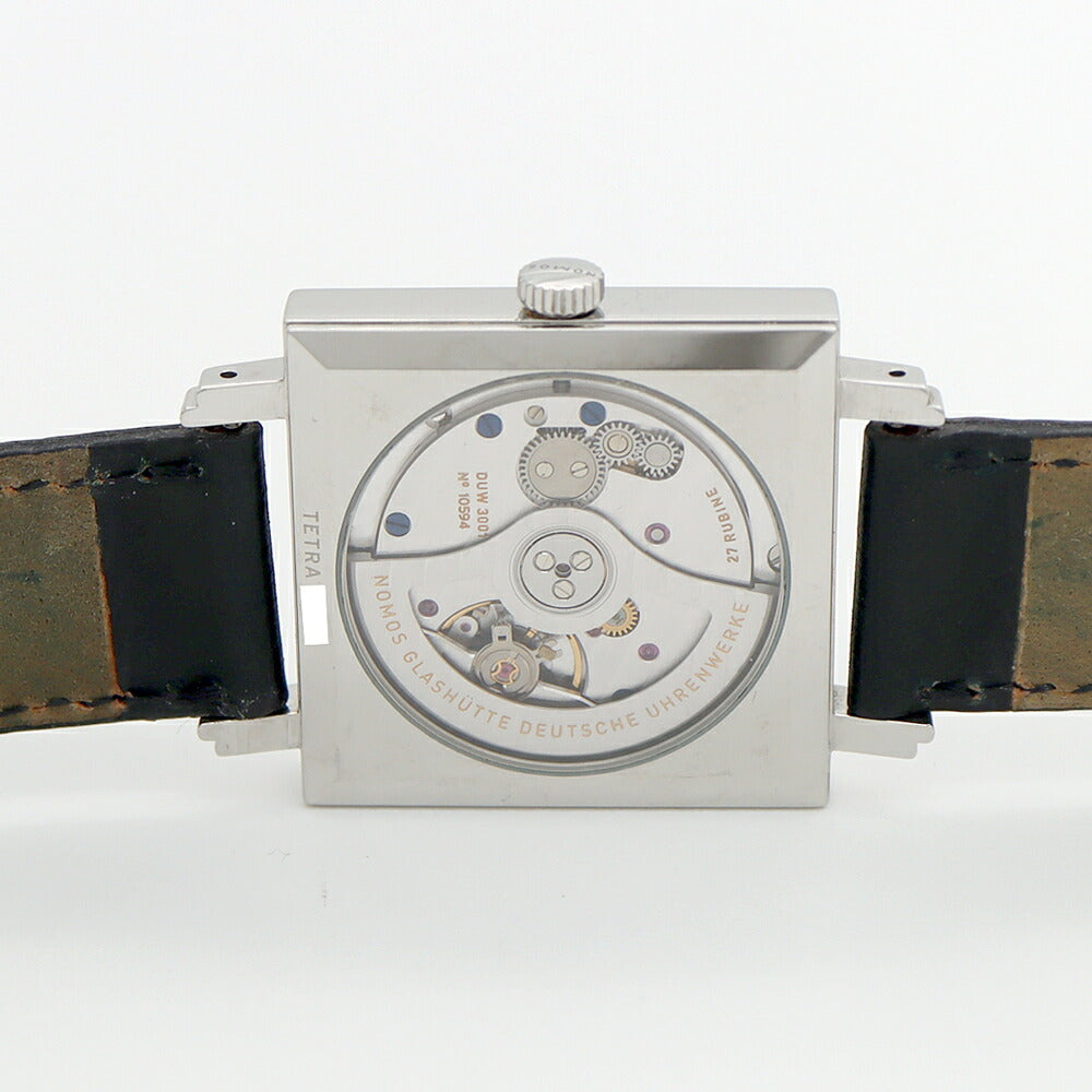 NOMOS ノモス テトラ ネオマティック 39 ディープブルー 422 裏スケ SS ステンレス 純正ベルト 純正尾錠 メンズ 自動巻き【6ヶ月保証】【腕時計】【中古】