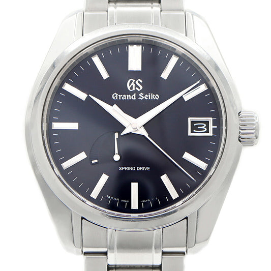 SEIKO GS Grand Seiko Spring Drive 9R65-0CV0 100m Water Resistant Back Skelton Power Reserve Date Blue Midnight Blue SS Stainless Steel Men's Automatic Winding [6 Month Warranty] [Watch] [Used]