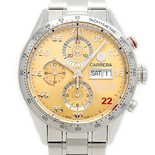 TAG Heuer TAG Heuer Carrera Caliber 16 Baja California Chronograph Limited to 400 pieces in Japan CV2A1H BA0796 Day Date 100m Water Resistant Back Skew Sand Beige SS Stainless Steel Men's Automatic Winding [6 Month Warranty] [Watch] [Used]