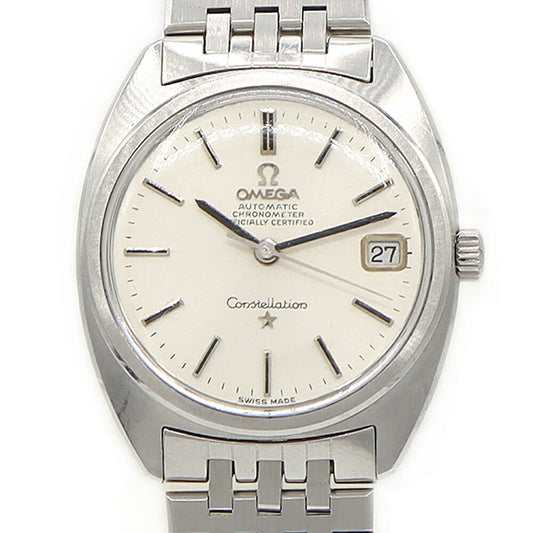 OMEGA Constellation C Line 168.017 Cal.564 24 Jewels Date Silver SS Stainless Steel Men's Automatic Winding Antique Vintage [Watch] [Used]