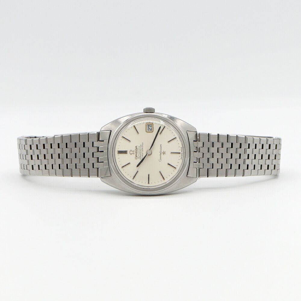 OMEGA Constellation C Line 168.017 Cal.564 24 Jewels Date Silver SS Stainless Steel Men's Automatic Winding Antique Vintage [Watch] [Used]