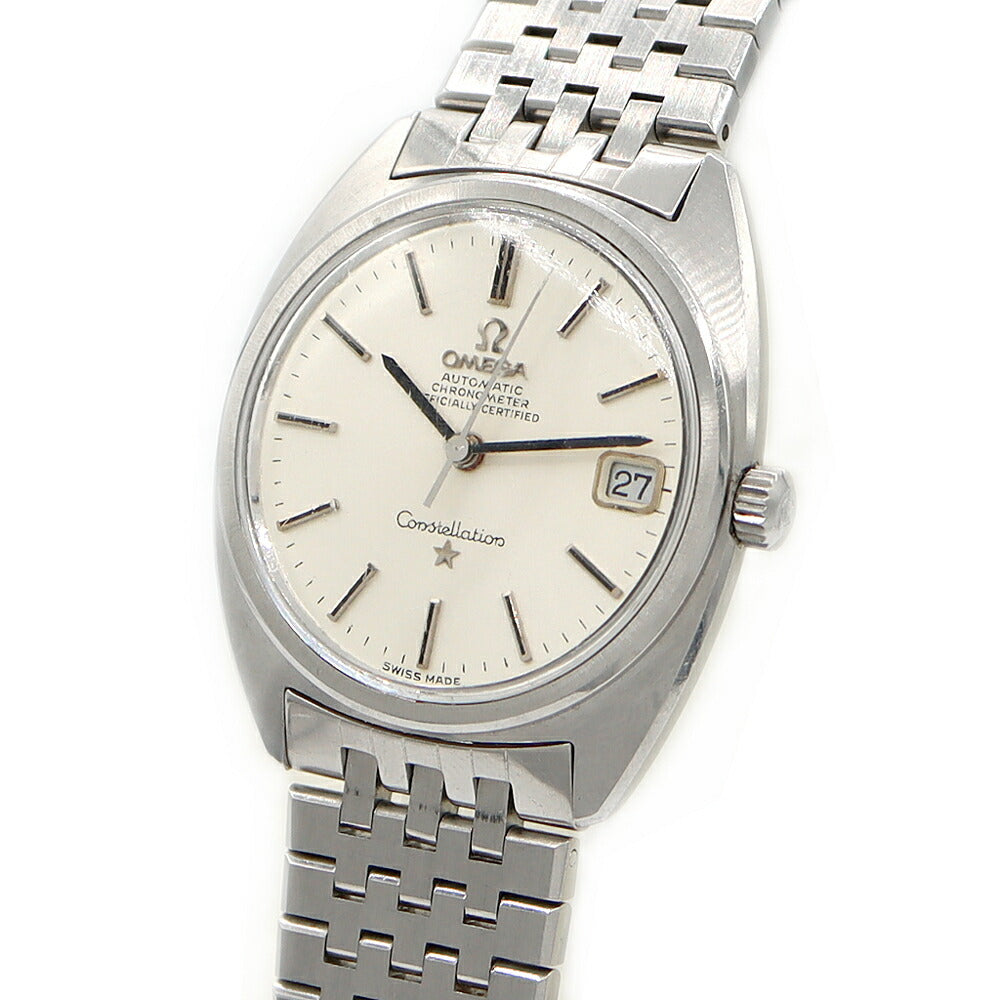 OMEGA Constellation C Line 168.017 Cal.564 24 Jewels Date Silver SS Stainless Steel Men's Automatic Winding Antique Vintage [Watch] [Used]