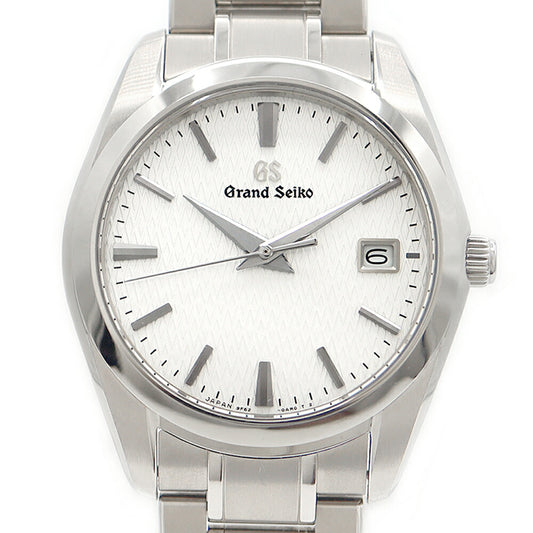 Battery replaced SEIKO GS Grand Seiko Heritage Collection 9F62-0AE0 Date 100m Water Resistant Silver Ti Bright Titanium Men's Quartz [6 Month Warranty] [Watch] [Used]