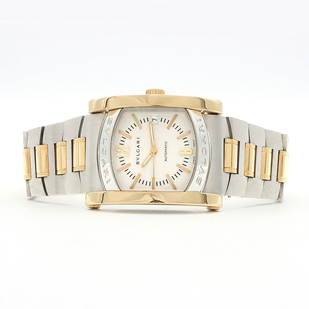 内部点検済 BVLGARI ブルガリ アショーマ AA44SG デイト シルバー K18YG イエローゴールド SS ステンレス コンビ メンズ 自動巻き【6ヶ月保証】【腕時計】【中古】
