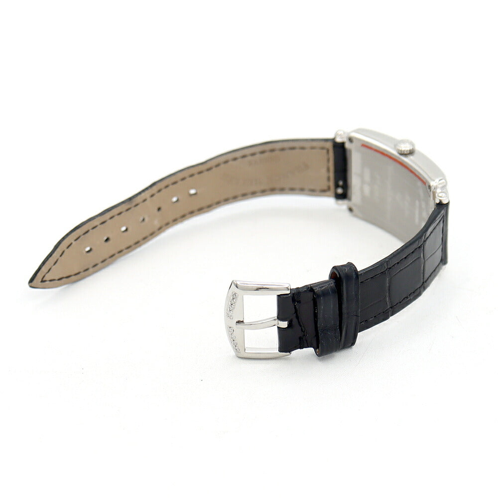 電池交換済 FRANCK MULLER フランクミュラー ロングアイランド ダイヤベゼル ダイヤ文字盤 952QZ ダイヤモンド SS ステンレス 純正ベルト 純正尾錠 アフターダイヤ メンズ レディース ボーイズ クォーツ【6ヶ月保証】【中古】【腕時計】