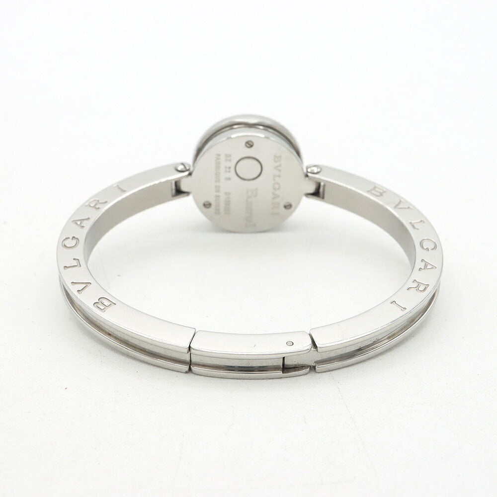 電池交換済 BVLGARI ブルガリ B-zero1 ビーゼロワン ロードライトガーネット Mサイズ BZ22S 青 ブルーシェル SS レディース クォーツ【6ヶ月保証】【腕時計】【中古】