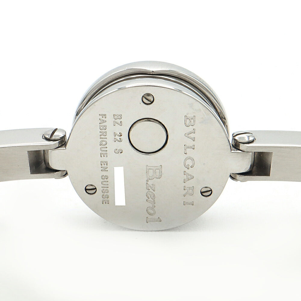 電池交換済 BVLGARI ブルガリ B-zero1 ビーゼロワン ロードライトガーネット Mサイズ BZ22S 青 ブルーシェル SS レディース クォーツ【6ヶ月保証】【腕時計】【中古】