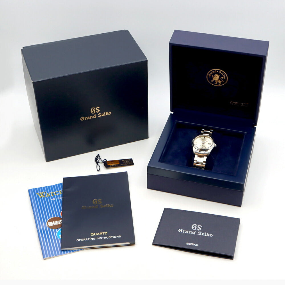 電池交換済 SEIKO セイコー グランドセイコー GS 9F62-0AB0 SBGX063 デイト 100m防水 シルバー SS ステンレス メンズ クォーツ【6ヶ月保証】【腕時計】【中古】