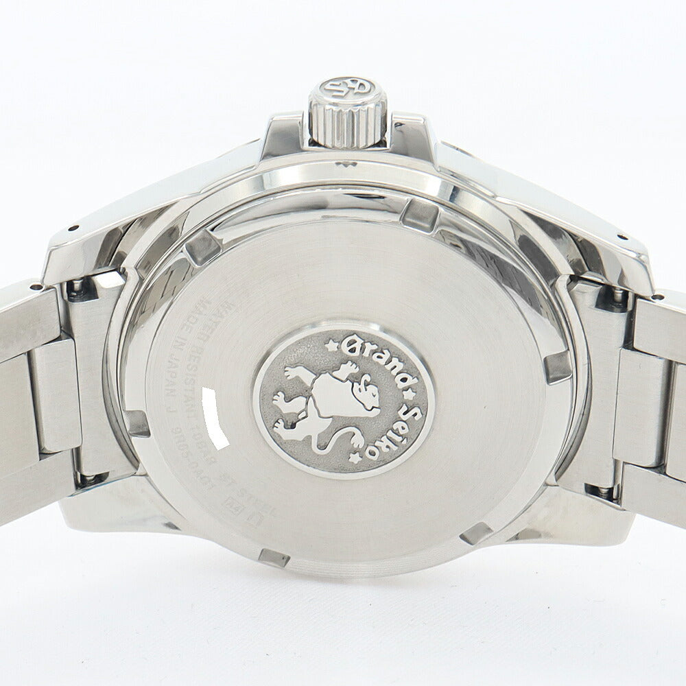 SEIKO セイコー GS グランドセイコー スプリングドライブ 9R65-0AG1 100m防水 デイト 黒 ブラック SS ステンレス メンズ 自動巻き【6ヶ月保証】【腕時計】【中古】