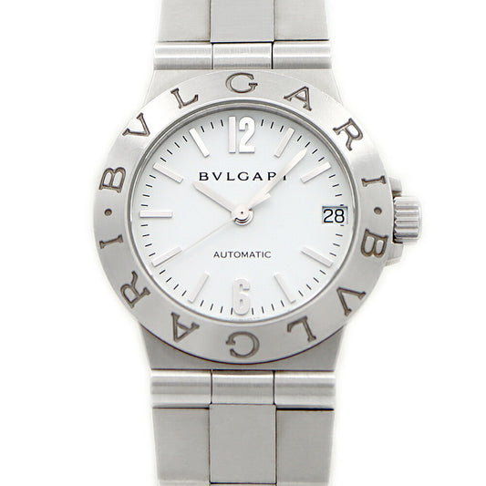 BVLGARI Bvlgari Diagono Sport LCV29S Date White SS Stainless Steel Ladies Automatic Winding [6 Month Warranty] [Watch] [Used]