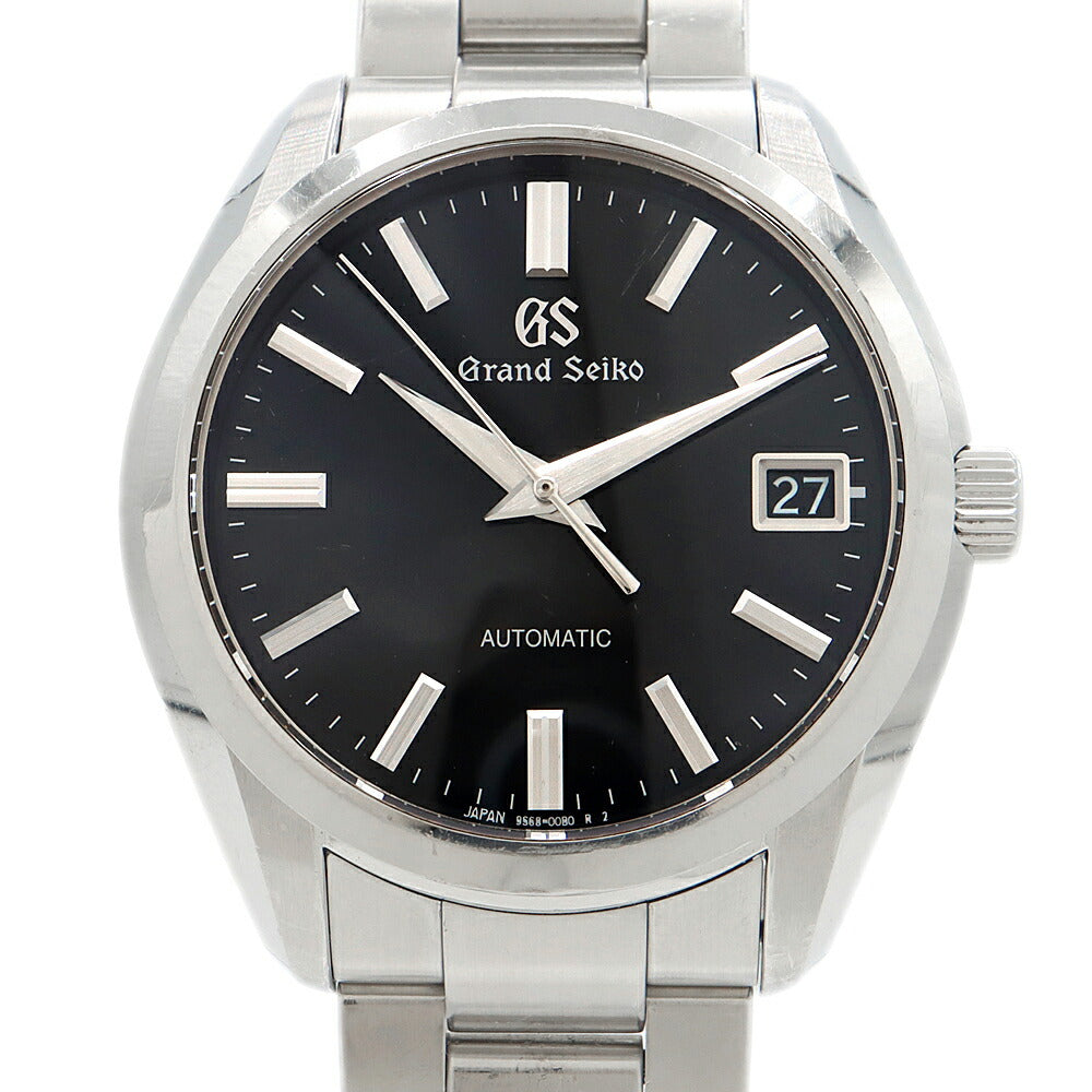 SEIKO セイコー GS グランドセイコー メカニカル 9S68-00B0 SBGR309 デイト 100m防水 裏スケ 黒 ブラック SS ステンレス メンズ 自動巻き【6ヶ月保証】【腕時計】【中古】