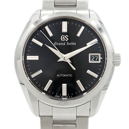 SEIKO セイコー GS グランドセイコー メカニカル 9S68-00B0 SBGR309 デイト 100m防水 裏スケ 黒 ブラック SS ステンレス メンズ 自動巻き【6ヶ月保証】【腕時計】【中古】