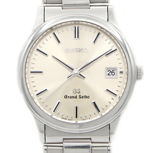 Battery replaced SEIKO GS Grand Seiko 9587-7010 Date 100m waterproof silver SS stainless steel men's quartz [6 month warranty] [watch] [used]