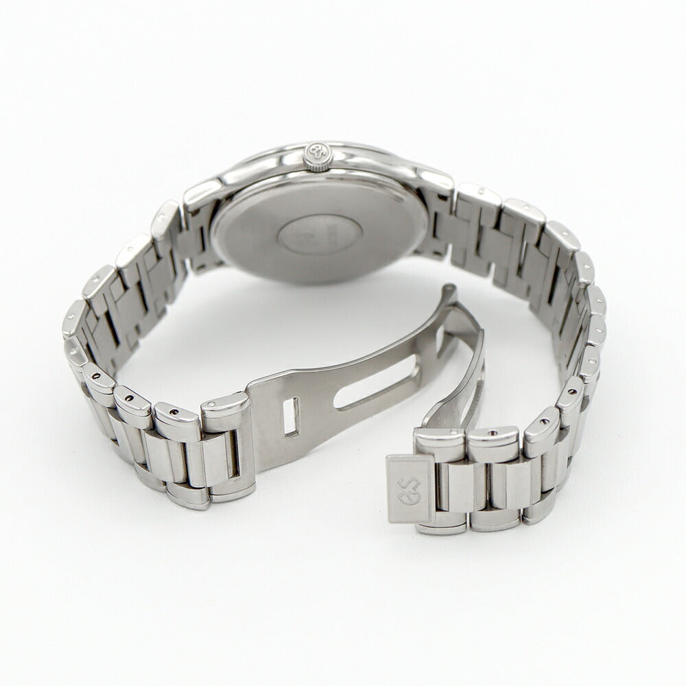 電池交換済 SEIKO セイコー GS グランドセイコー 9587-7010 デイト 100m防水 シルバー SS ステンレス メンズ クォーツ【6ヶ月保証】【腕時計】【中古】