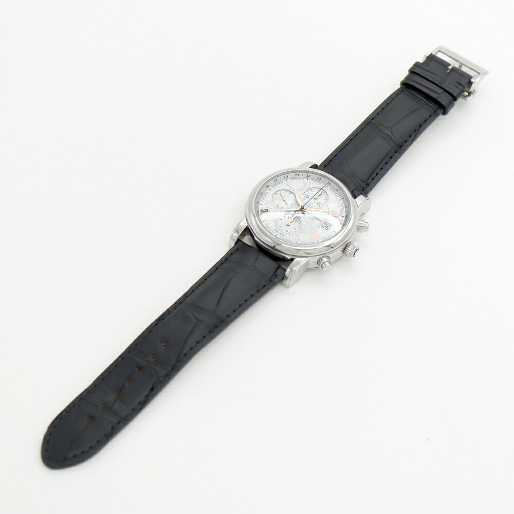 MONTBLANC モンブラン スター クロノグラフ UTC 7223 113880 デイト シルバー SS ステンレス 純正ベルト 純正尾錠 メンズ 自動巻き【6ヶ月保証】【腕時計】【中古】