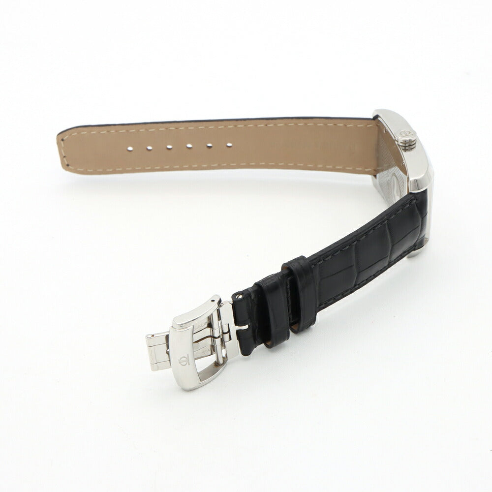 内部点検済 BAUME＆MERCIER ボーム&メルシェ ハンプトン 65647 裏スケ 50m防水 シルバー SS ステンレス 純正ベルト 純正尾錠 メンズ 自動巻き【6ヶ月保証】【腕時計】【中古】