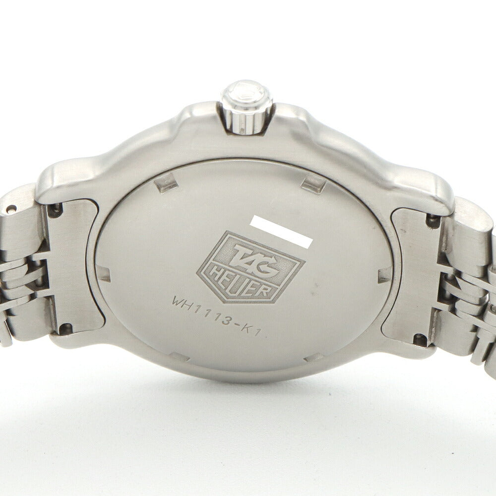 電池交換済 TAG Heuer タグホイヤー 6000シリーズ プロフェッショナル WH1113 デイト 200m防水 シルバー SS ステンレス メンズ クォーツ【6ヶ月保証】【腕時計】【中古】