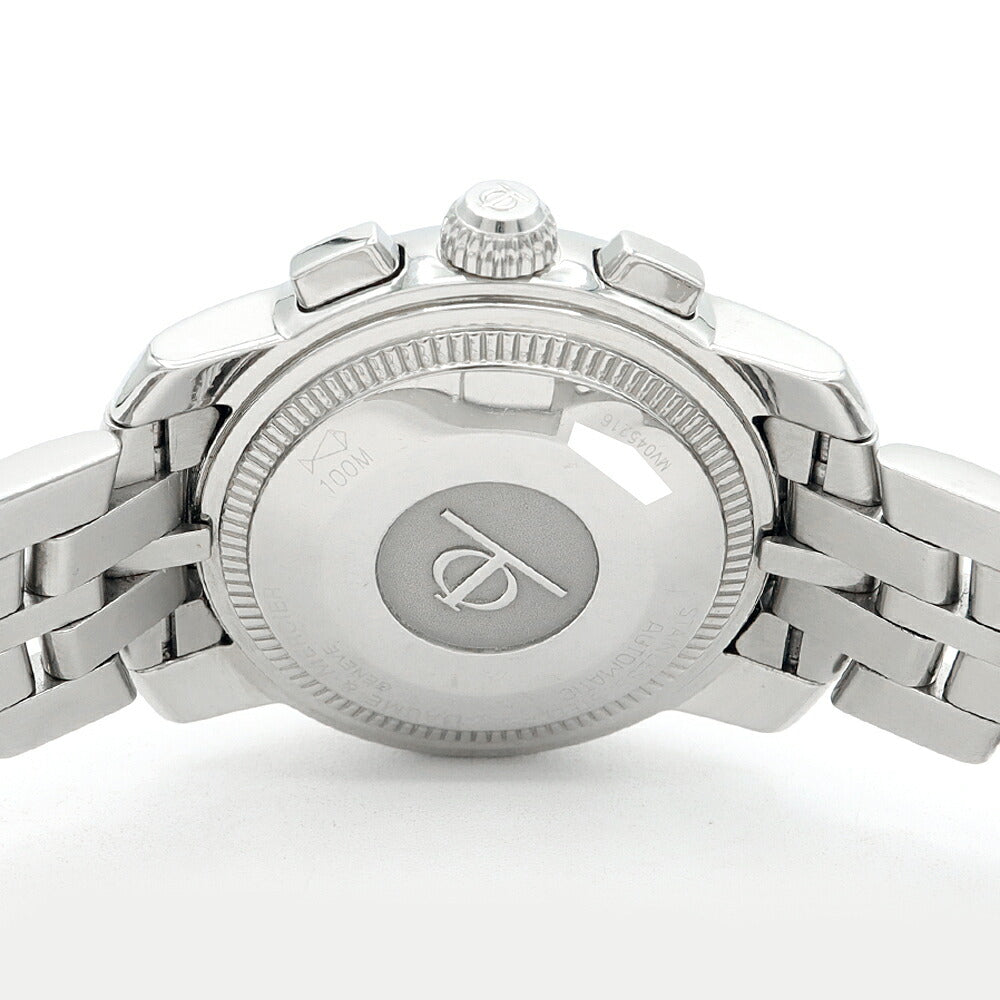 BAUME&MERCIER ボーム&メルシェ ケープランド クロノグラフ MV045216 デイト 100m防水 青 ブルー SS ステンレス メンズ 自動巻き【6ヶ月保証】【腕時計】【中古】