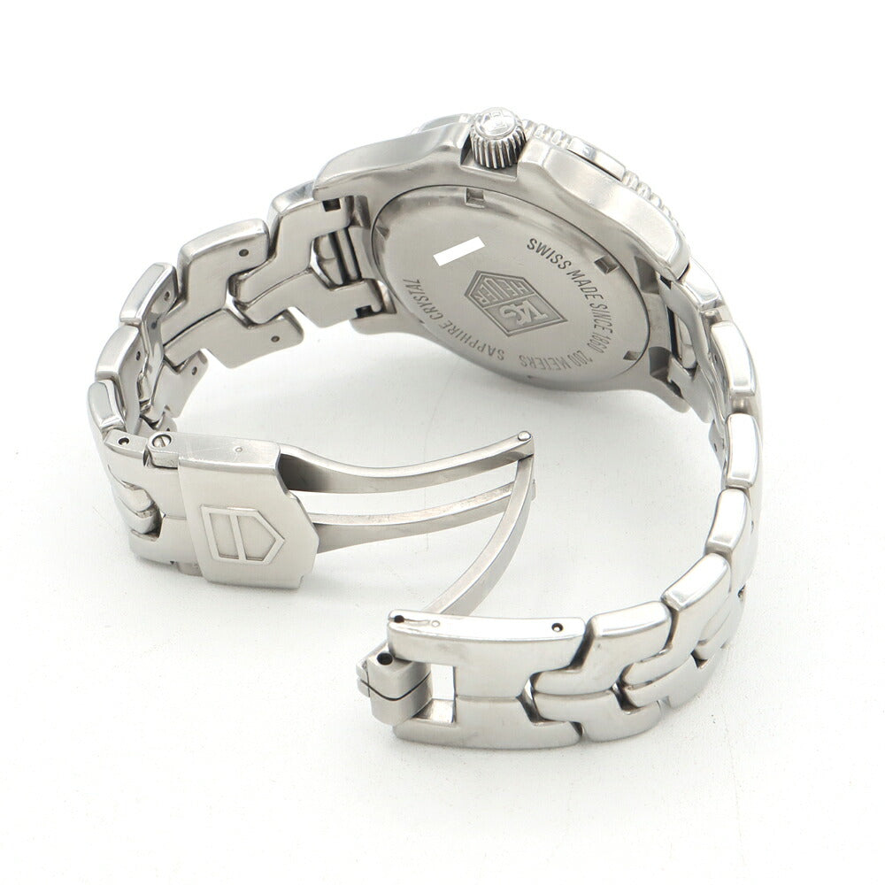 電池交換済 TAG Heuer タグホイヤー リンク プロフェッショナル WT1114 デイト 200m防水 白 ホワイト SS ステンレス メンズ クォーツ【6ヶ月保証】【腕時計】【中古】