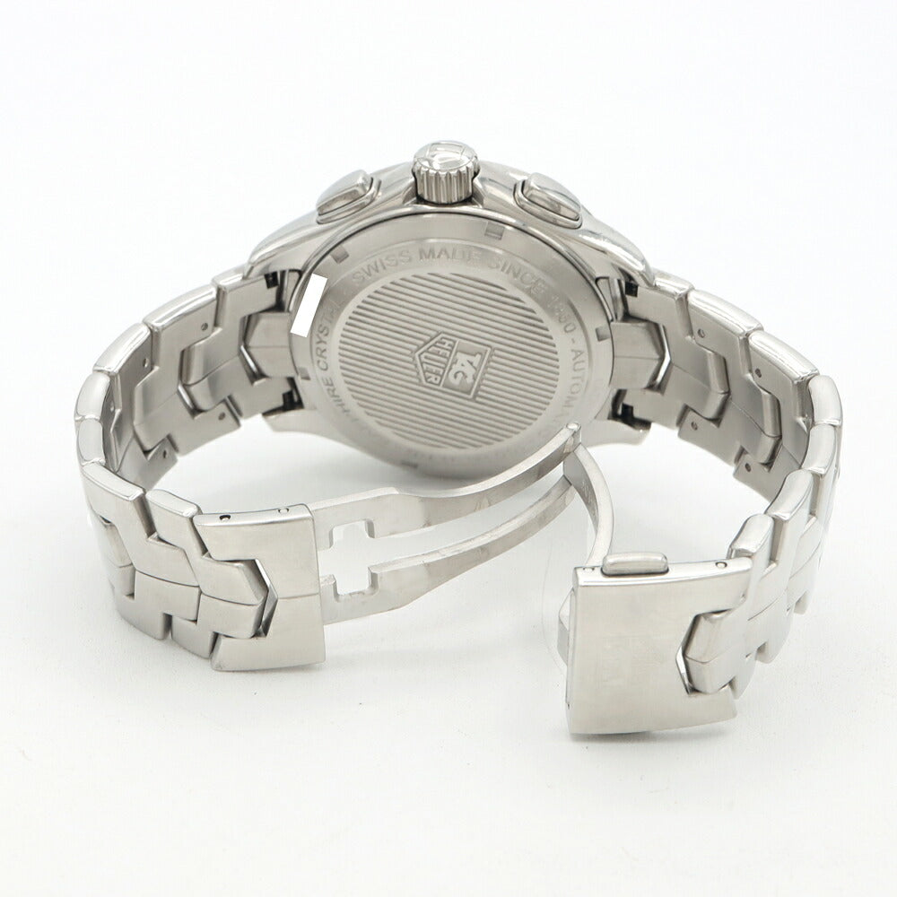 内部点検済 TAG Heuer タグホイヤー リンク キャリバー16 クロノグラフ CAT2010 BA0952 100m防水 デイト 黒 ブラック SS ステンレス メンズ 自動巻き【6ヶ月保証】【腕時計】【中古】