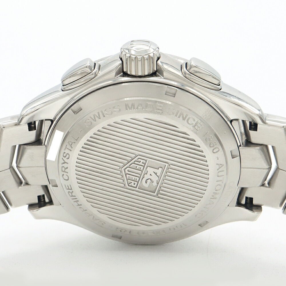 内部点検済 TAG Heuer タグホイヤー リンク キャリバー16 クロノグラフ CAT2010 BA0952 100m防水 デイト 黒 ブラック SS ステンレス メンズ 自動巻き【6ヶ月保証】【腕時計】【中古】