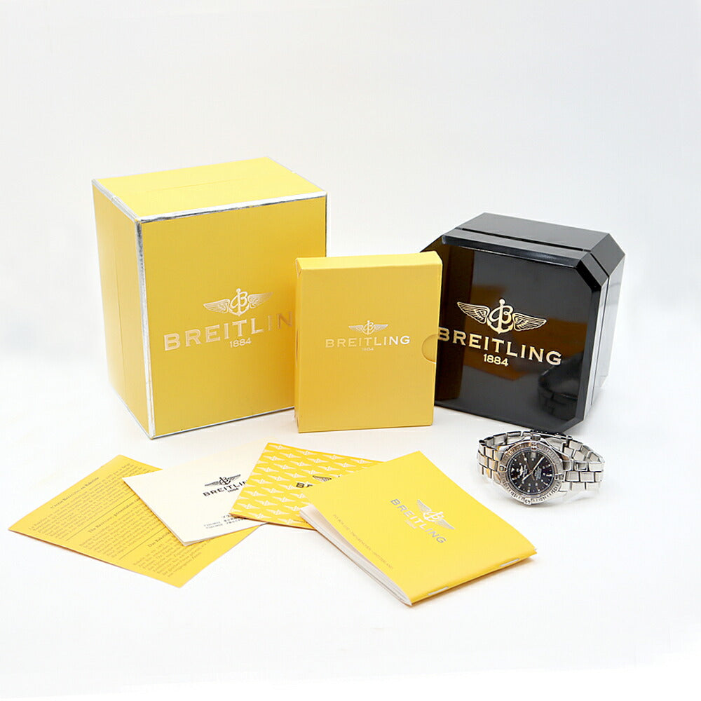 BREITLING ブライトリング コルトオーシャン A17350 クロノメーター デイト 500m防水 黒 ブラック SS ステンレス メンズ 自動巻き【6ヶ月保証】【腕時計】【中古】